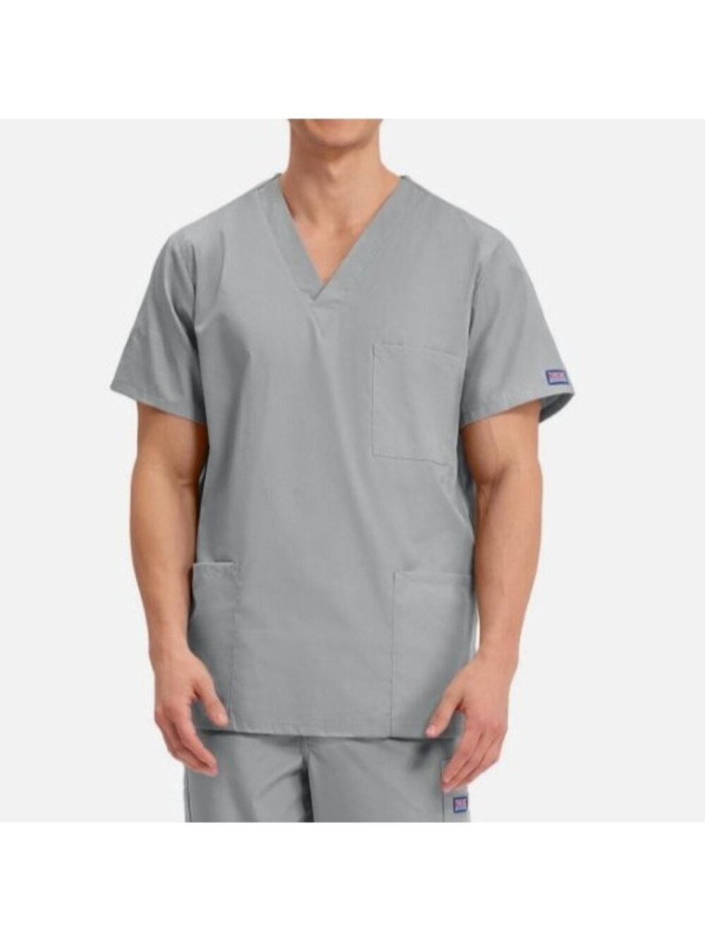 Cherokee Scrub Shirt Top Unisex XL Gray New Workwear Durable Medical